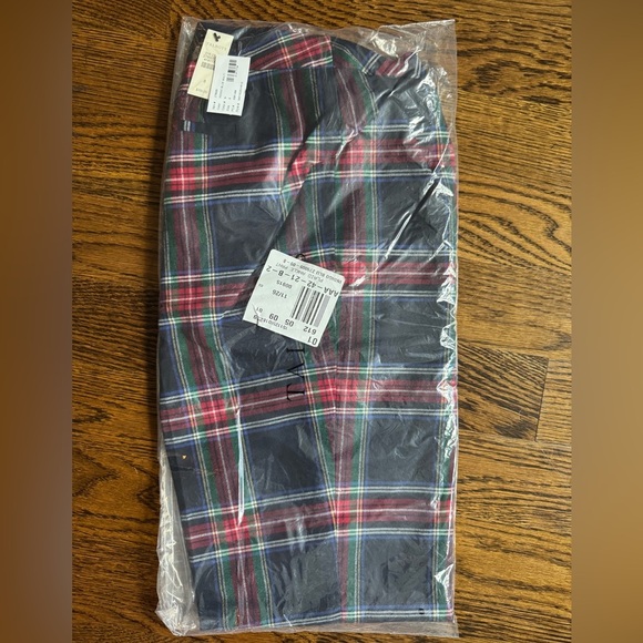 NWT Talbots Hampshire Ankle Pants Wishful Plaid Red Green Navy Tartan Holiday 8 - Picture 4 of 4